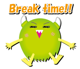 Little monster Morris (English) sticker #7266723