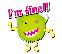 Little monster Morris (English) sticker #7266725