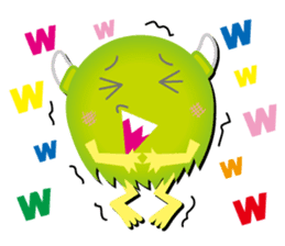 Little monster Morris (English) sticker #7266726