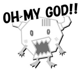 Little monster Morris (English) sticker #7266728