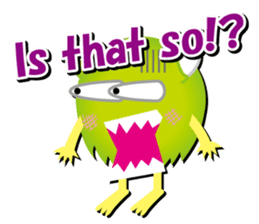 Little monster Morris (English) sticker #7266729