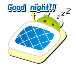 Little monster Morris (English) sticker #7266732