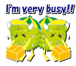 Little monster Morris (English) sticker #7266733