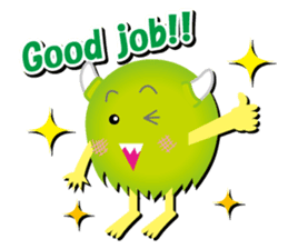 Little monster Morris (English) sticker #7266734