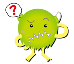 Little monster Morris (English) sticker #7266735