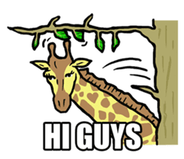 The wild animals sticker ENGLISH Ver. sticker #7266839