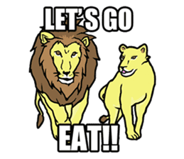 The wild animals sticker ENGLISH Ver. sticker #7266843