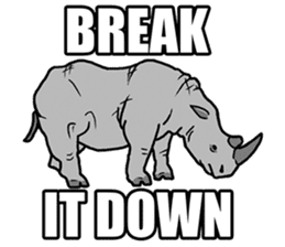 The wild animals sticker ENGLISH Ver. sticker #7266847