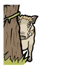 The wild animals sticker ENGLISH Ver. sticker #7266852