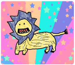 The wild animals sticker ENGLISH Ver. sticker #7266855