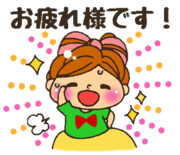 YURUFUWA respect language girl sticker #7267857