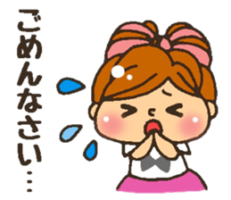 YURUFUWA respect language girl sticker #7267870