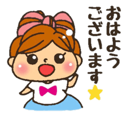 YURUFUWA respect language girl sticker #7267871