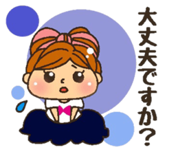 YURUFUWA respect language girl sticker #7267876