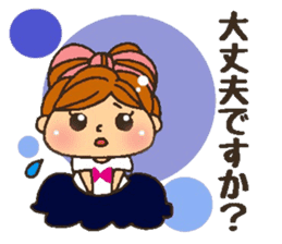 YURUFUWA respect language girl sticker #7267876