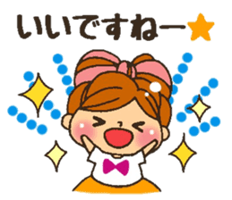 YURUFUWA respect language girl sticker #7267883