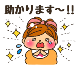 YURUFUWA respect language girl sticker #7267884