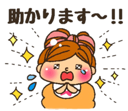YURUFUWA respect language girl sticker #7267884