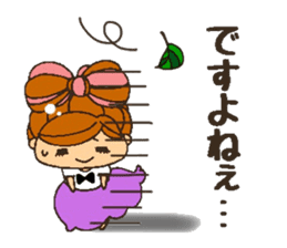YURUFUWA respect language girl sticker #7267887