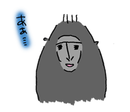 Celebes Crested Macaque sticker #7267977