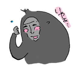 Celebes Crested Macaque sticker #7267985