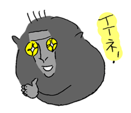 Celebes Crested Macaque sticker #7267990