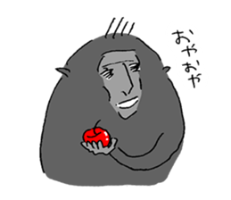 Celebes Crested Macaque sticker #7268011