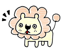 Fluffy the Lion sticker #7268057