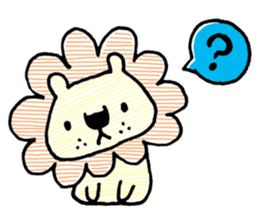 Fluffy the Lion sticker #7268091