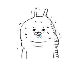 Loose white rabbit Kagoshima dialect sticker #7268721