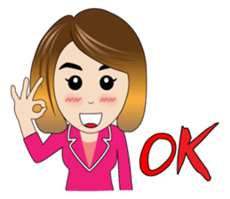 Banking Office Girl sticker #7268737