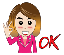 Banking Office Girl sticker #7268737