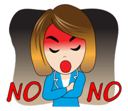 Banking Office Girl sticker #7268744