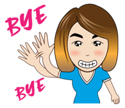 Banking Office Girl sticker #7268745