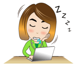 Banking Office Girl sticker #7268752