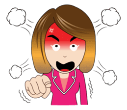 Banking Office Girl sticker #7268753