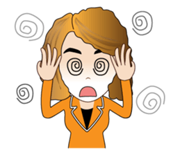 Banking Office Girl sticker #7268754