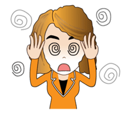 Banking Office Girl sticker #7268754