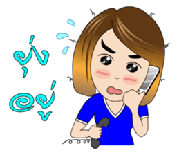 Banking Office Girl sticker #7268767