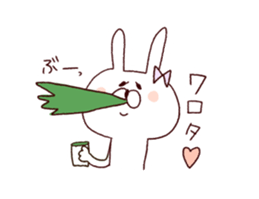 Marshmallow rabbit with Ehimeken sticker #7268776