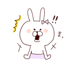 Marshmallow rabbit with Ehimeken sticker #7268780