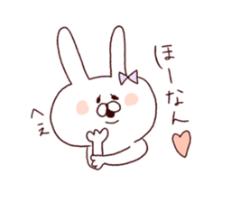 Marshmallow rabbit with Ehimeken sticker #7268784