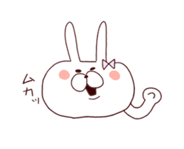 Marshmallow rabbit with Ehimeken sticker #7268786