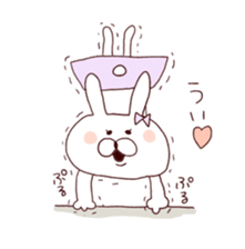 Marshmallow rabbit with Ehimeken sticker #7268787