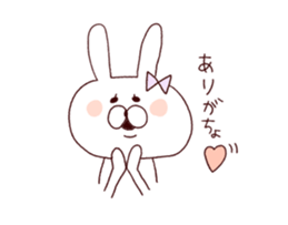 Marshmallow rabbit with Ehimeken sticker #7268790