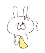 Marshmallow rabbit with Ehimeken sticker #7268805