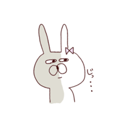 Marshmallow rabbit with Ehimeken sticker #7268809