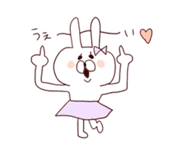 Marshmallow rabbit with Ehimeken sticker #7268812
