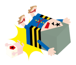 Gegege no kitaro meets Hakoshi sticker #7269040