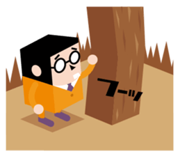 Gegege no kitaro meets Hakoshi sticker #7269046